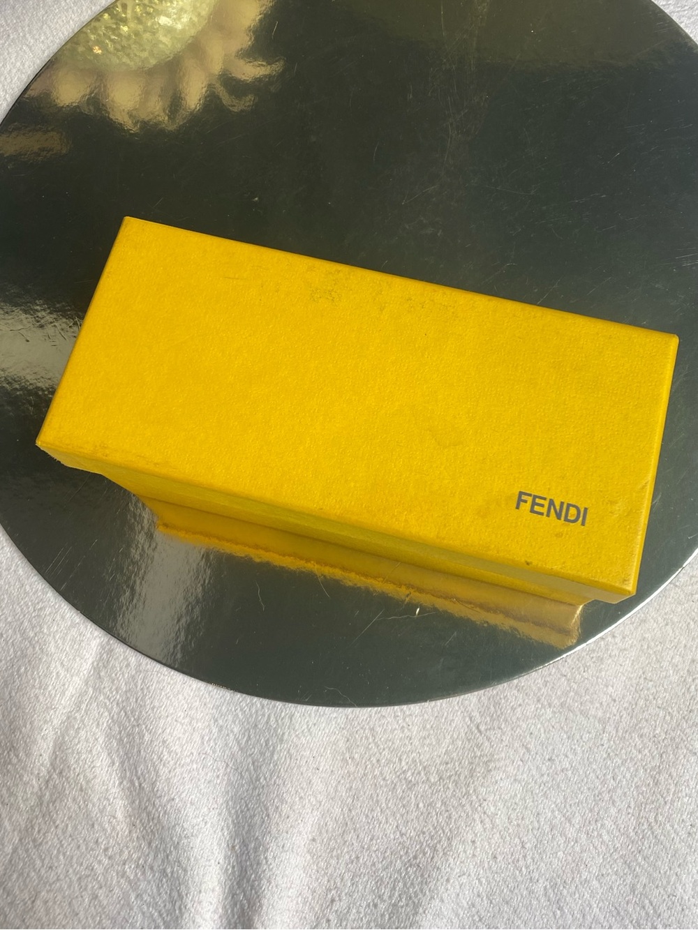 Fendi Iconic Yellow Sunglass Case